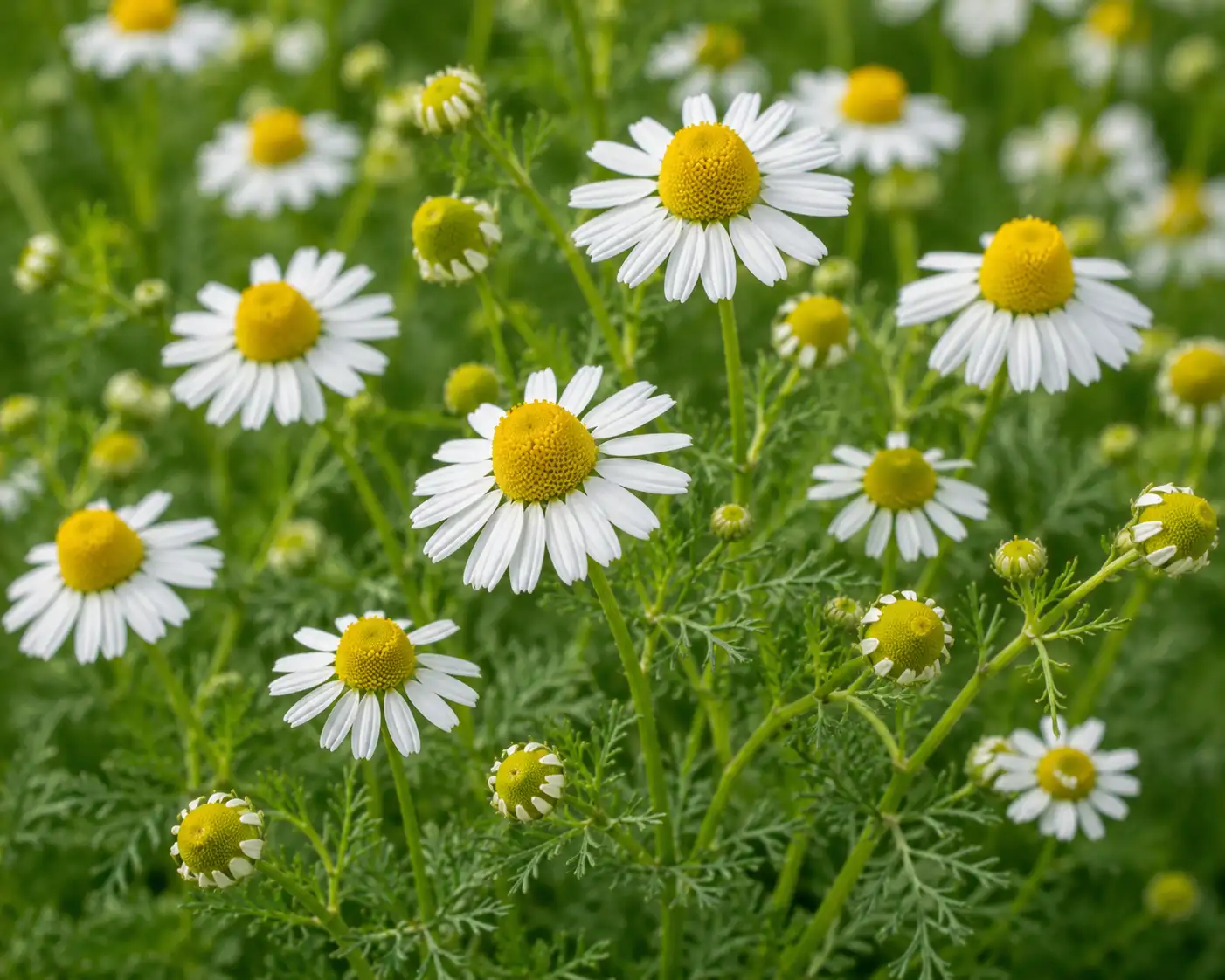 AI illustration of Chamomile (Herb) for the AufgussCrew scent wiki