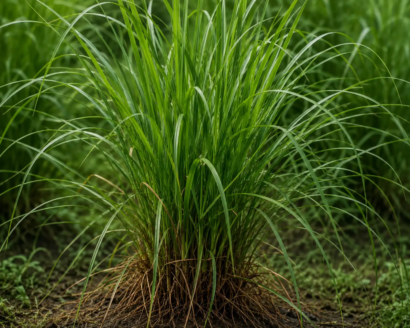AI illustration of Vetiver Root for the AufgussCrew scent wiki