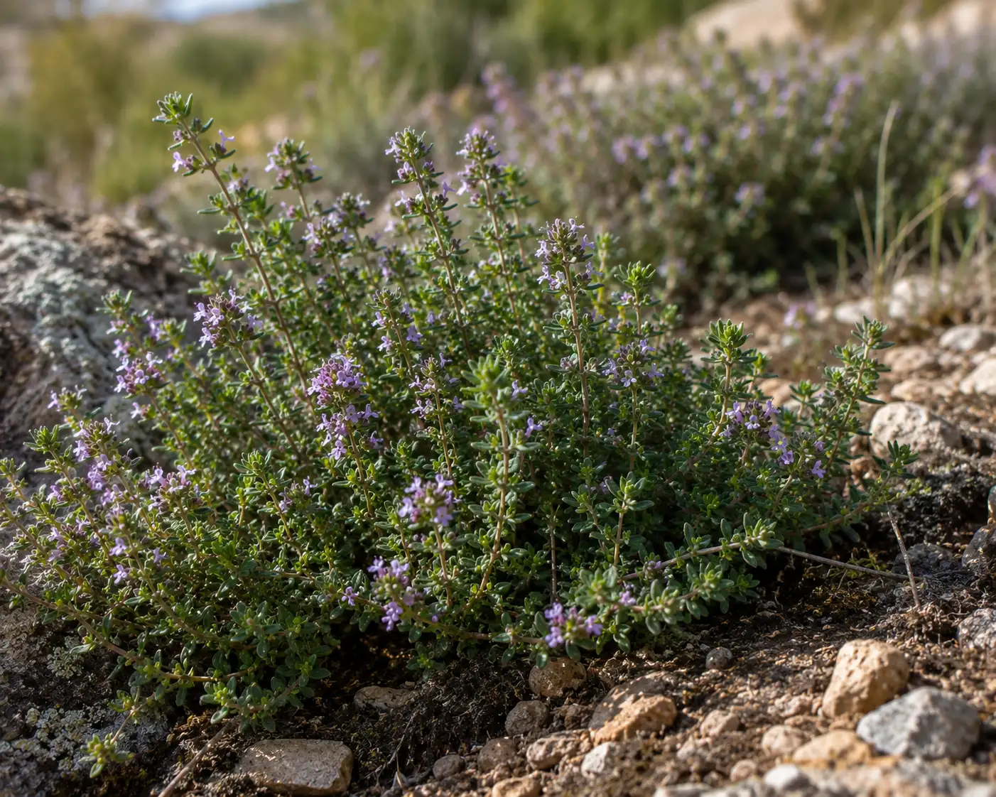 AI illustration of Thyme (Linalool) for the AufgussCrew scent wiki